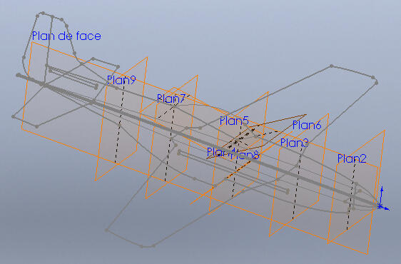 P-51 fuselage surface nervure