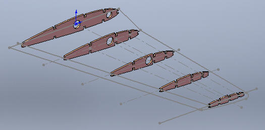 P-51 aile nervures volume