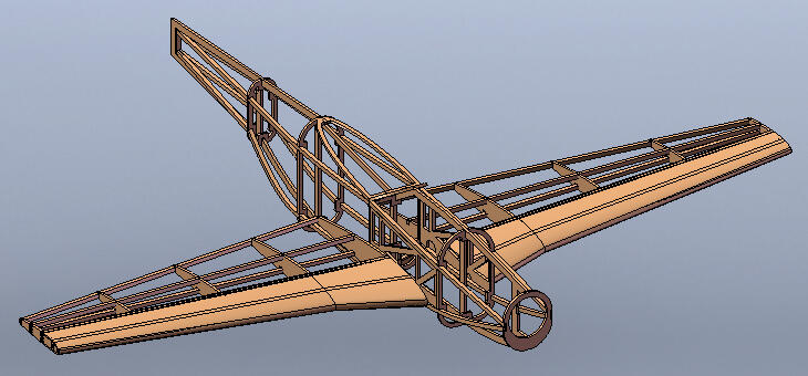 P-51 fuselage avec aile