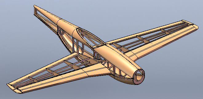 P-51 fuselage avec aile